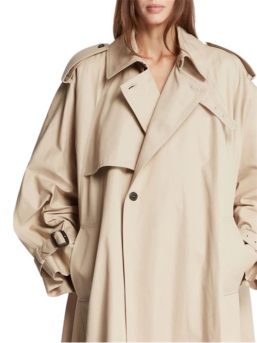 Mantella-Trench in twill di cotone SAINT LAURENT | 848929Y3A999610